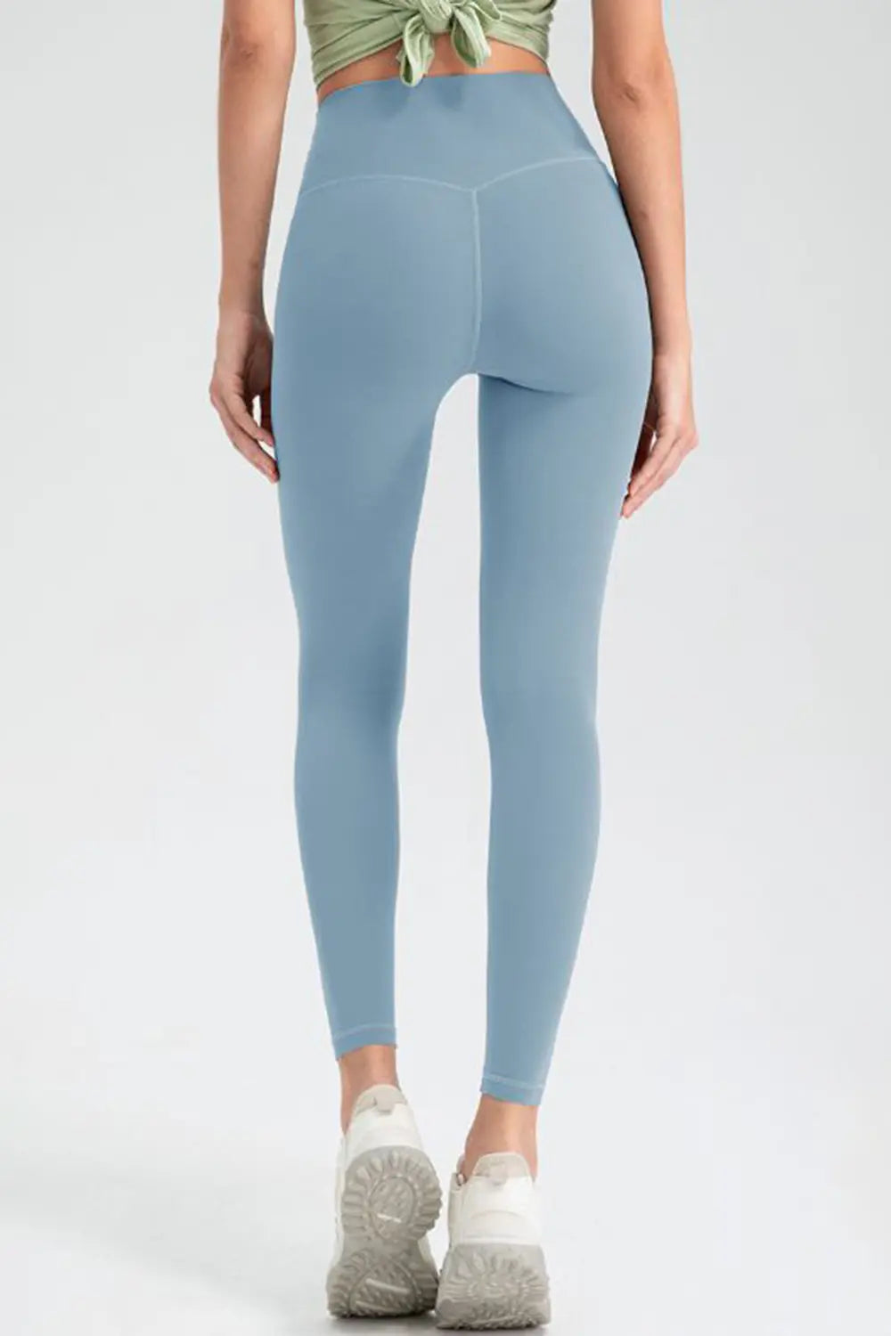 Wide Waistband High-Rise Sports Leggings Fitggins