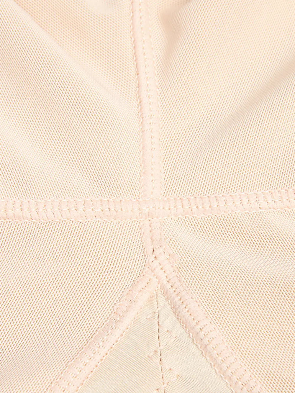 Full Size Zip Up Lace Detail Long Sleeve Shapewear Fitggins