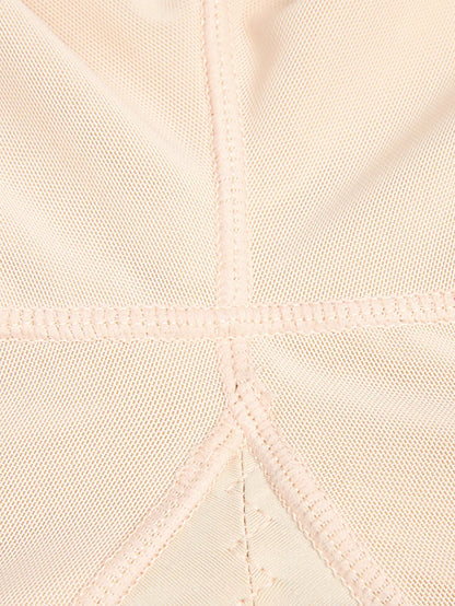 Full Size Zip Up Lace Detail Long Sleeve Shapewear Fitggins