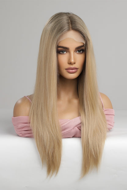 13*2" Lace Front Wigs Synthetic Long Straight 24'' 150% Density - Hair - FITGGINS