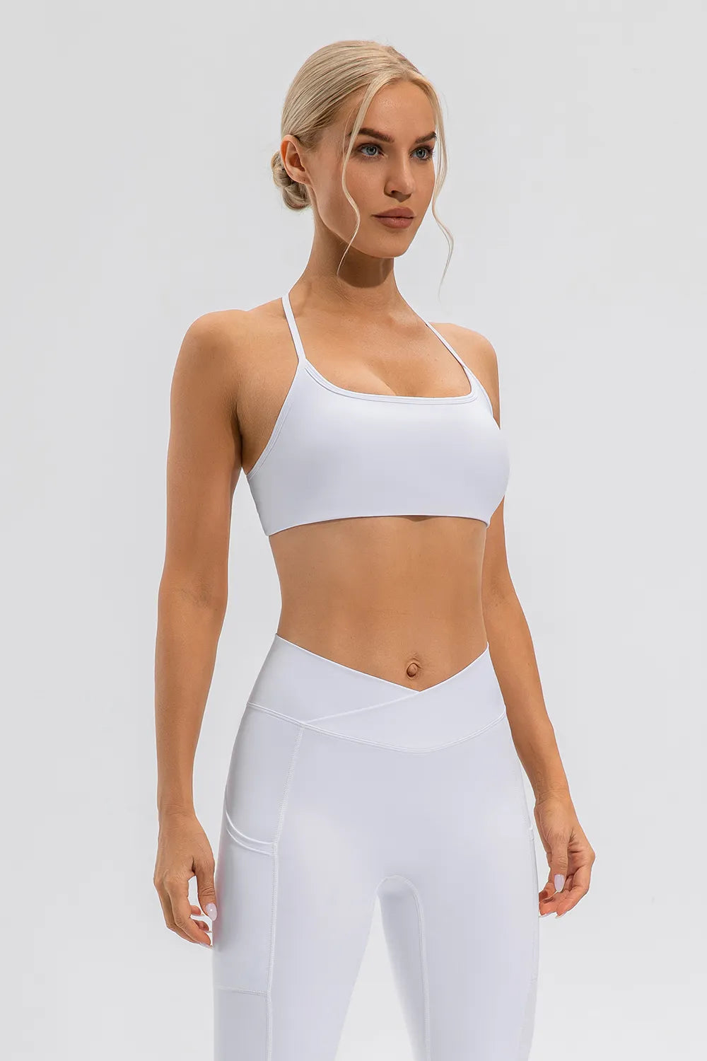 Crisscross Spaghetti Strap Active Cami Fitggins