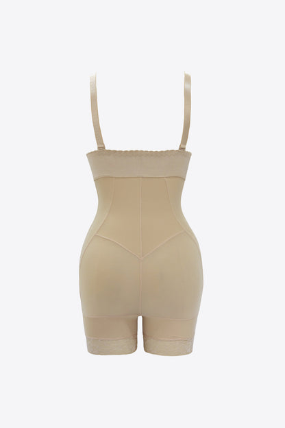 Full Size Zip Up Under-Bust Shaping Bodysuit Fitggins