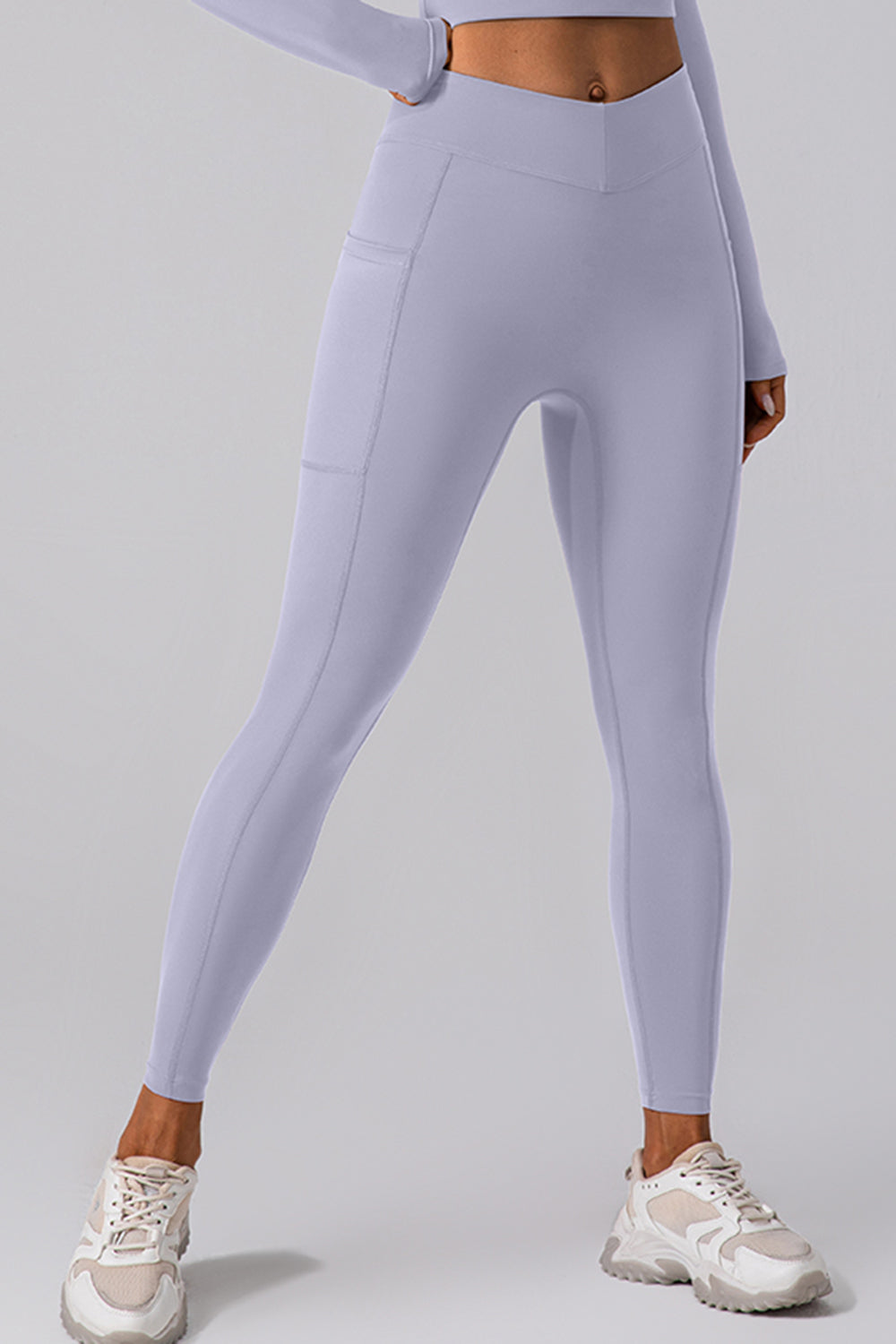 High Waist Active Leggings with Pockets - Leggings - FITGGINS