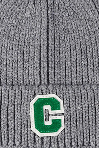 Letter C Patch Cuffed Beanie - Hats - FITGGINS