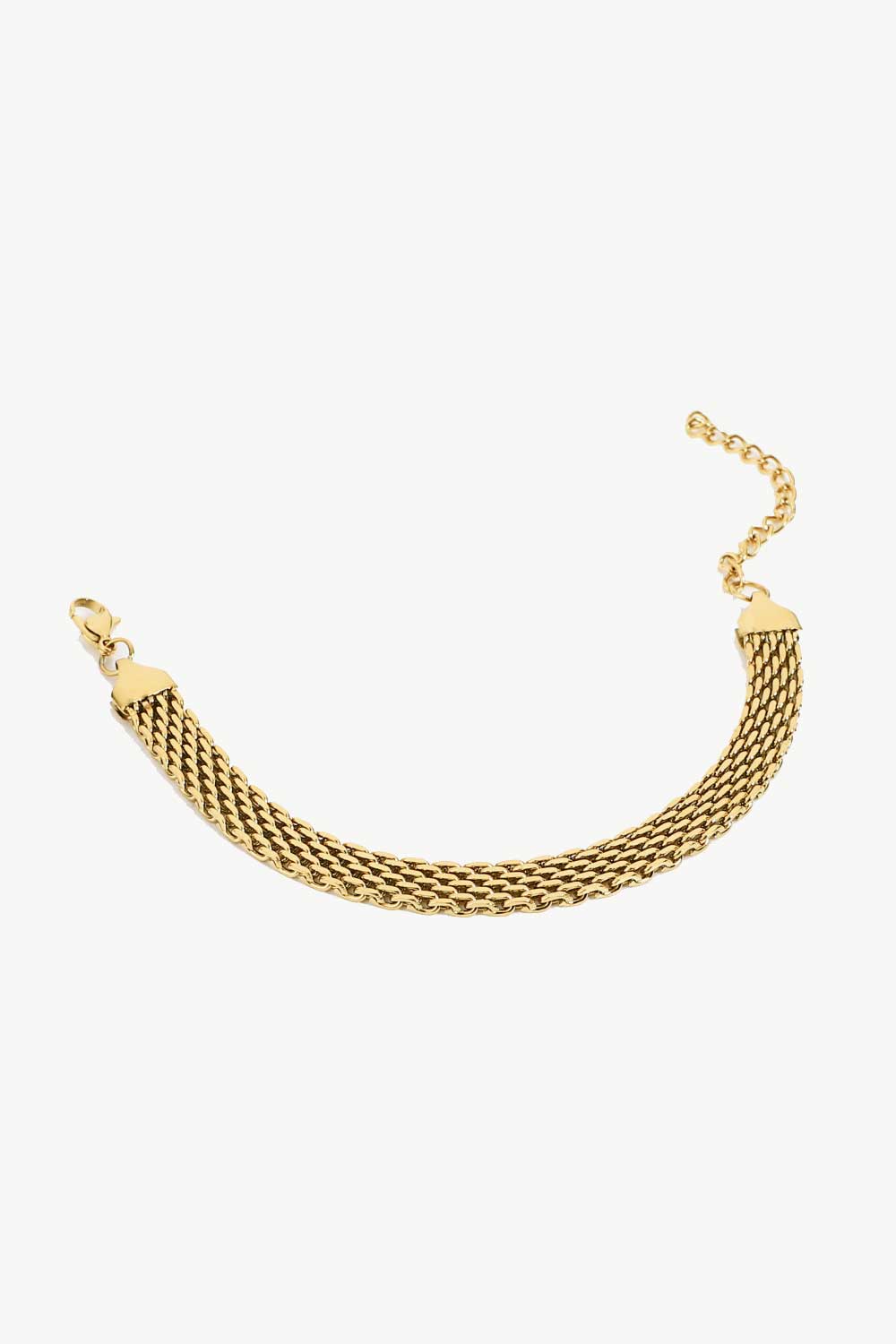 18K Gold-Plated Wide Chain Bracelet - Bracelets - FITGGINS