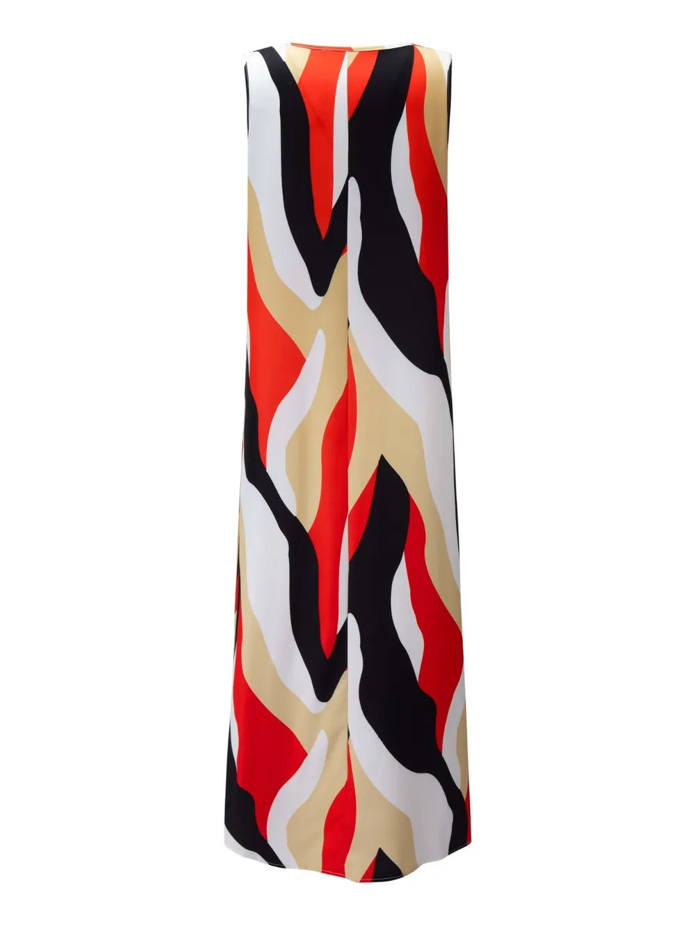 Printed Round Neck Mini Tank Dress Fitggins