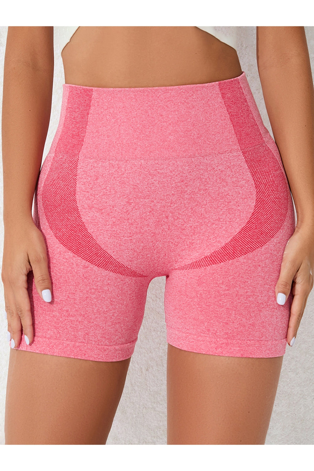 High Waist Active Shorts - Short Leggings - FITGGINS