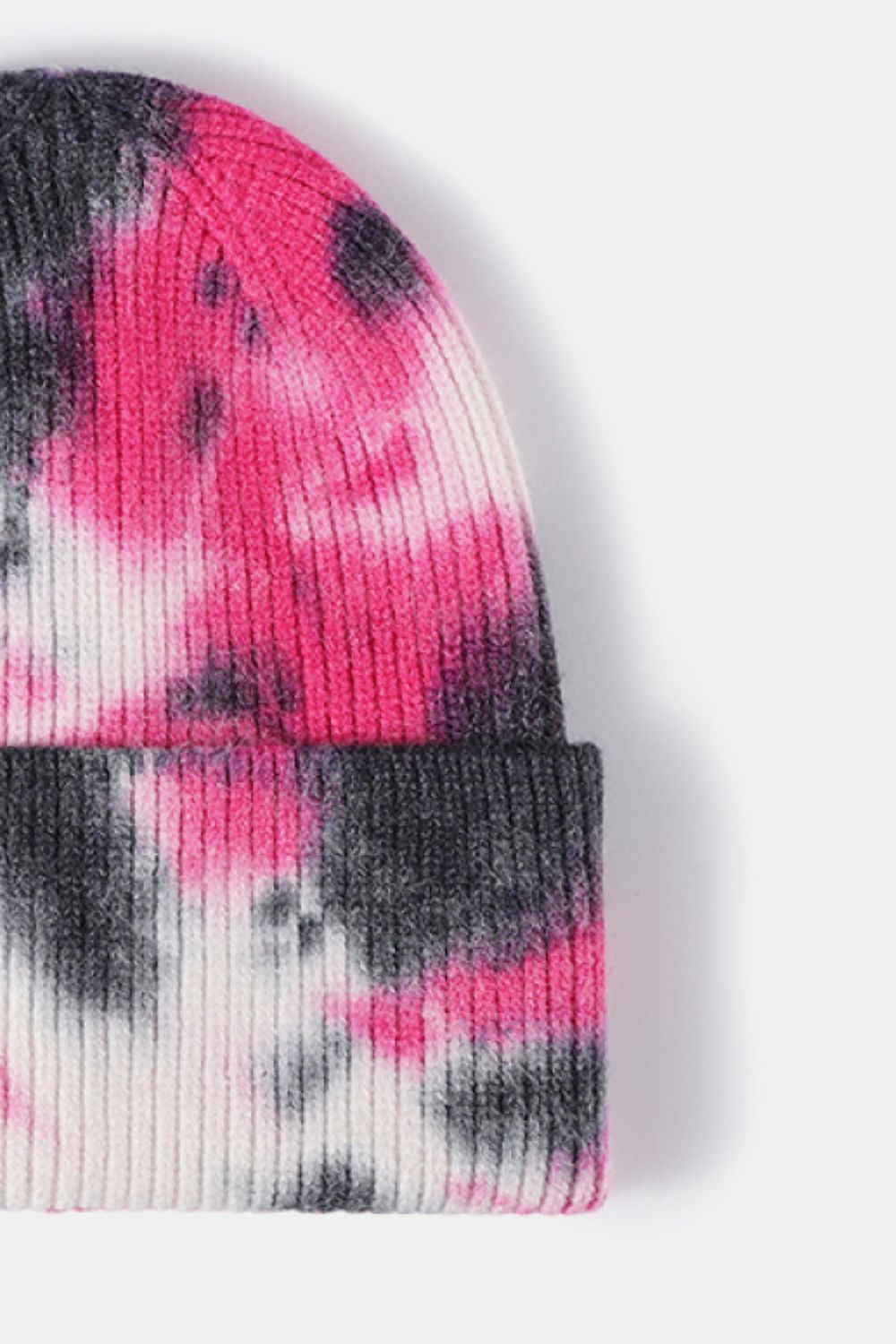 Tie-Dye Cuffed Rib-Knit Beanie Hat - Hats - FITGGINS