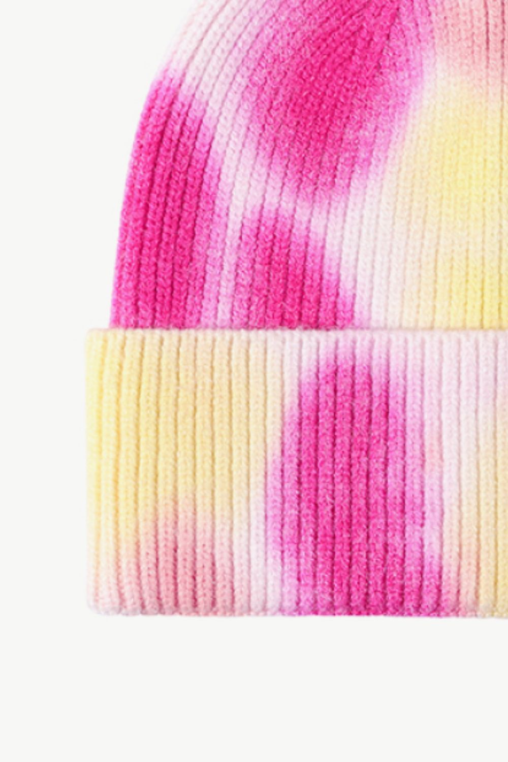 Tie-Dye Cuffed Knit Beanie - Hats - FITGGINS