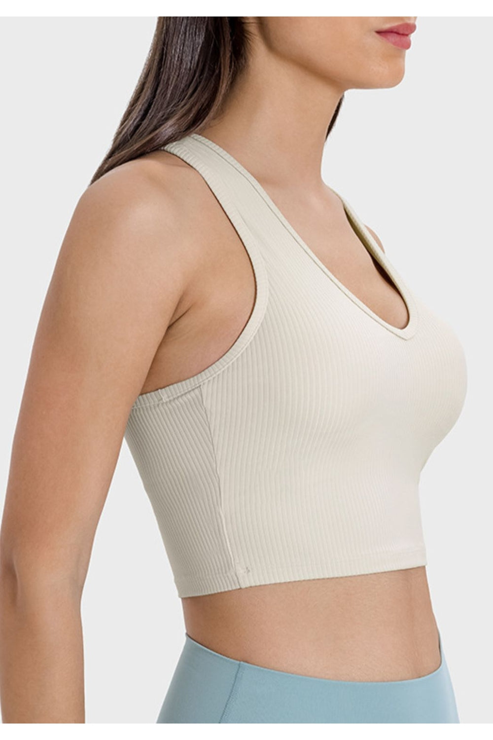 Millennia Scoop Neck Wide Strap Active Tank - Crop Tops & Tank Tops - FITGGINS