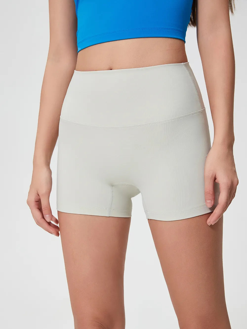 Millennia High Waist Active Shorts White Fitggins