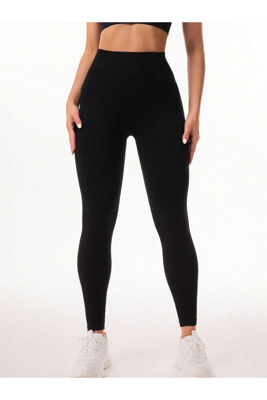 Pocketed High Waist Active Leggings - Leggings - FITGGINS