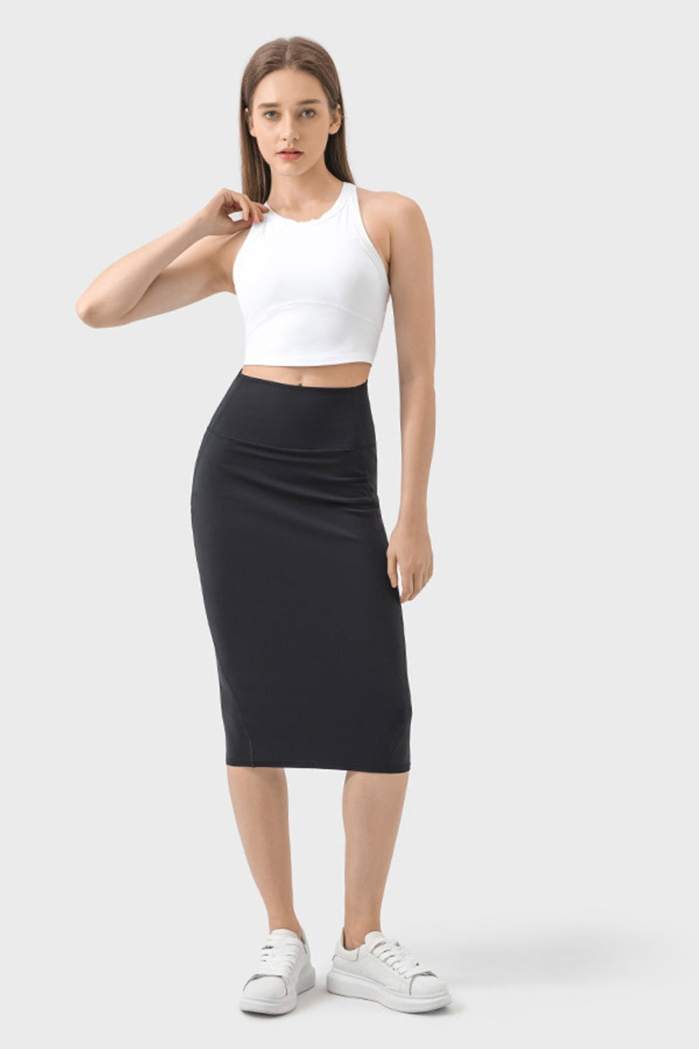 Millennia Slit Wrap Active Skirt - Shirts - FITGGINS