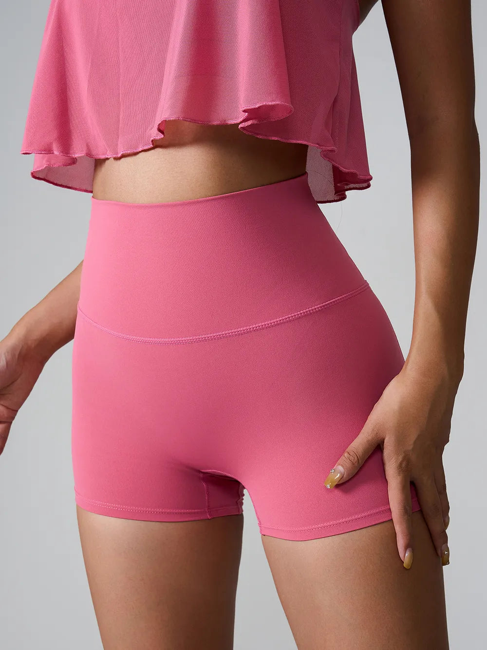 High Waist Active Shorts Fitggins