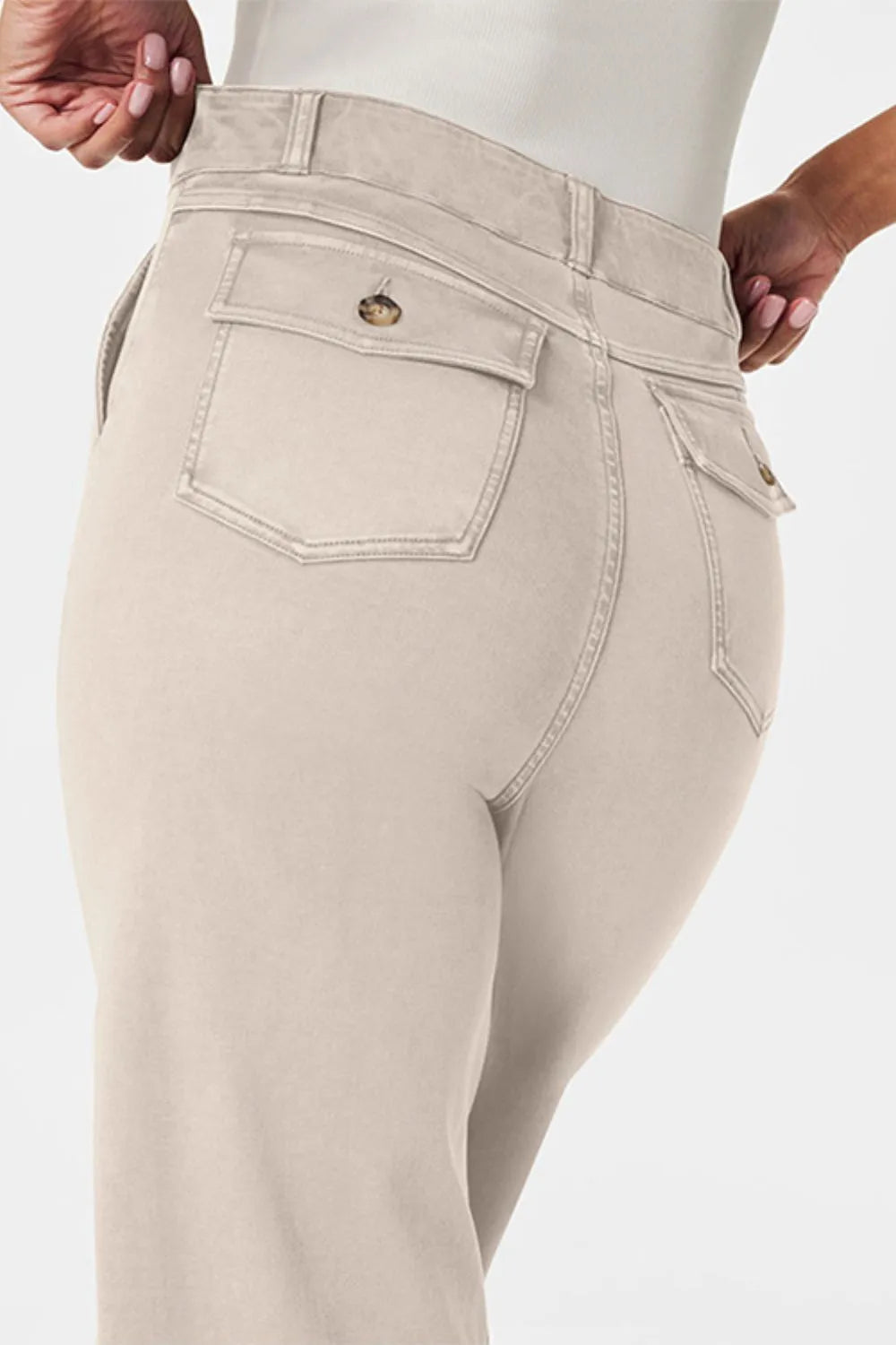 High Waist Jeans with Pockets Fitggins