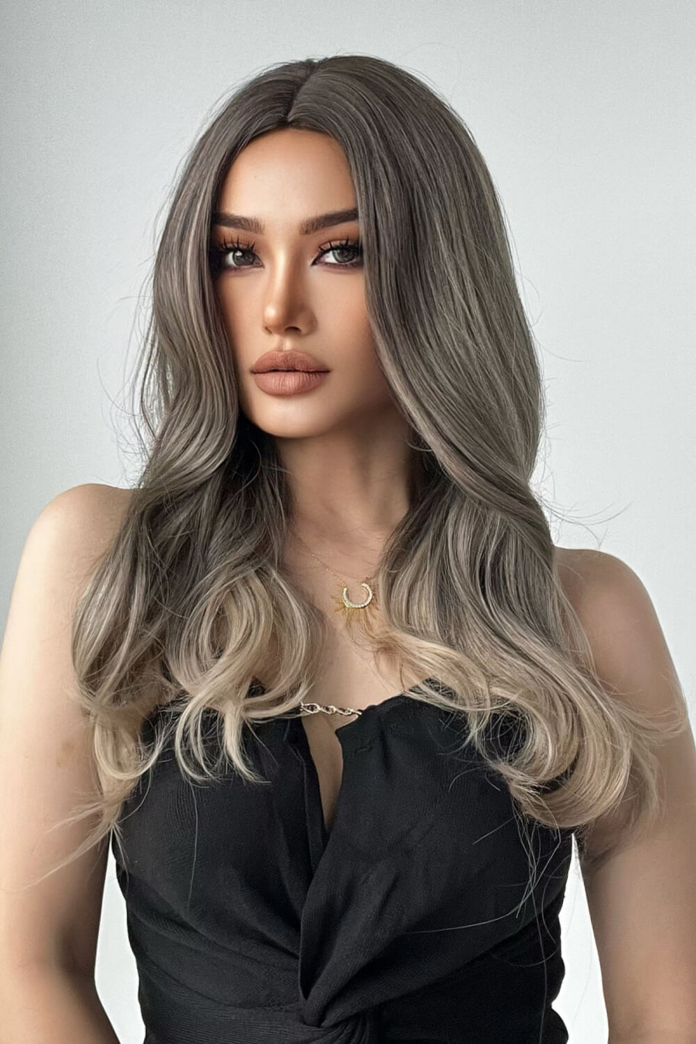 13*1" Full-Machine Wigs Synthetic Long Straight 24" - Hair - FITGGINS