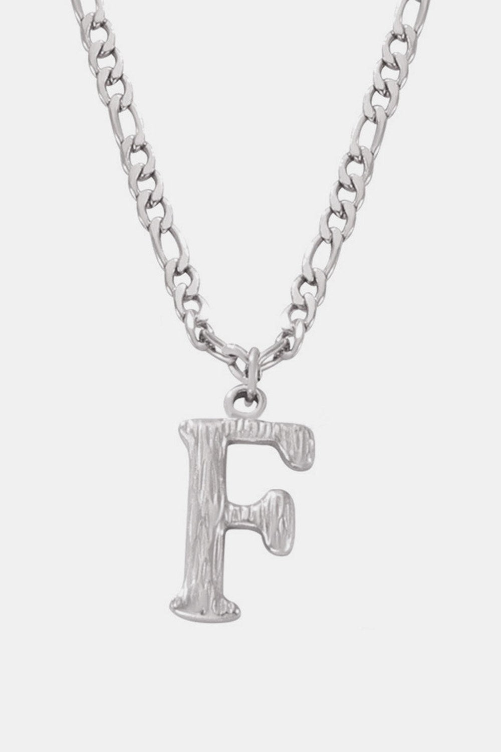 Titanium Steel Letter Pendant Necklace - Necklaces - FITGGINS