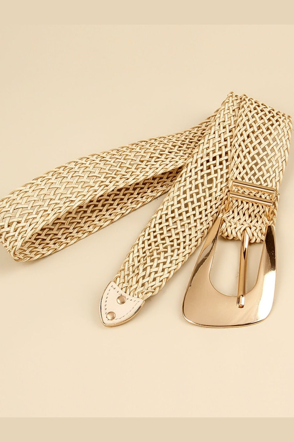 Irregular Buckle Braid Belt - Belt - FITGGINS