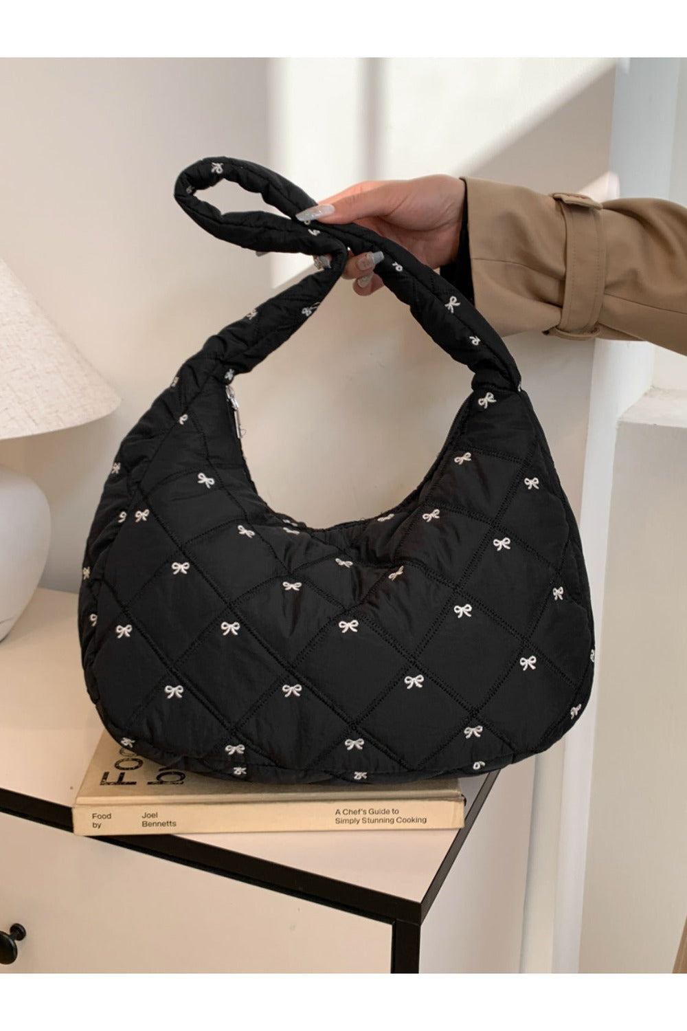 Bow Polyester Shoulder Bag - Handbag - FITGGINS