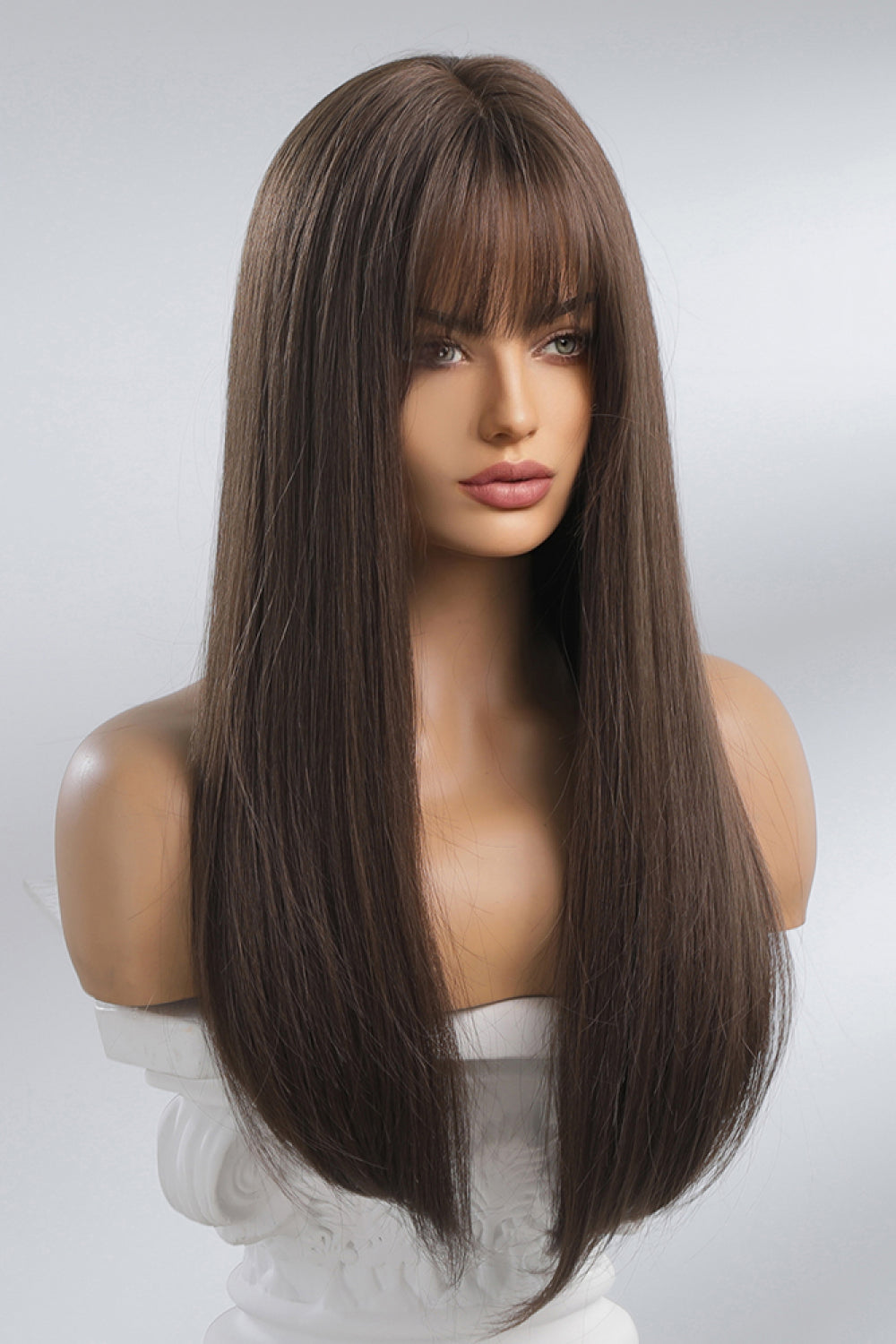 Full Machine Long Straight Synthetic Wigs 26'' - Hair - FITGGINS