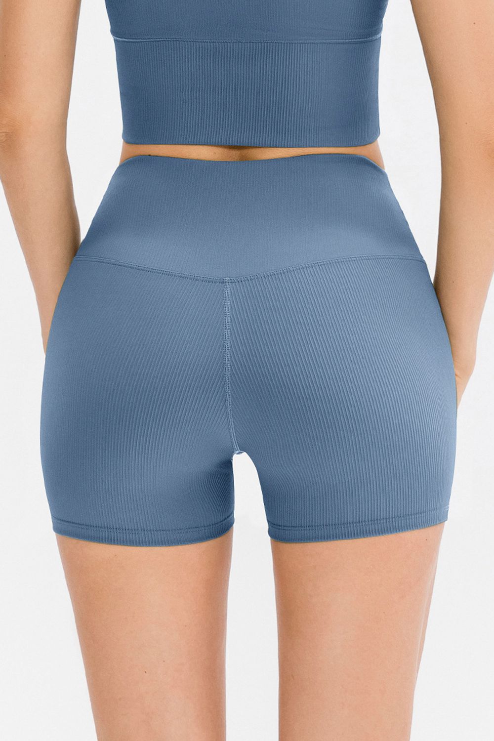 Slim Fit Wide Waistband Sports Shorts Fitggins