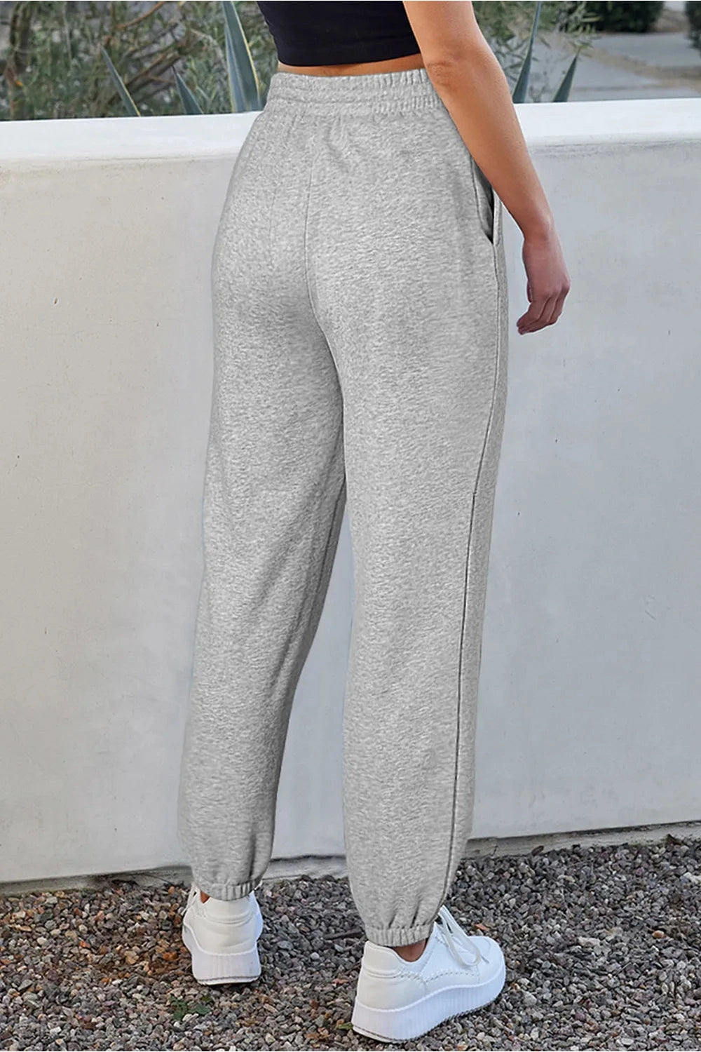 Drawstring Joggers with Pockets - Pants - FITGGINS