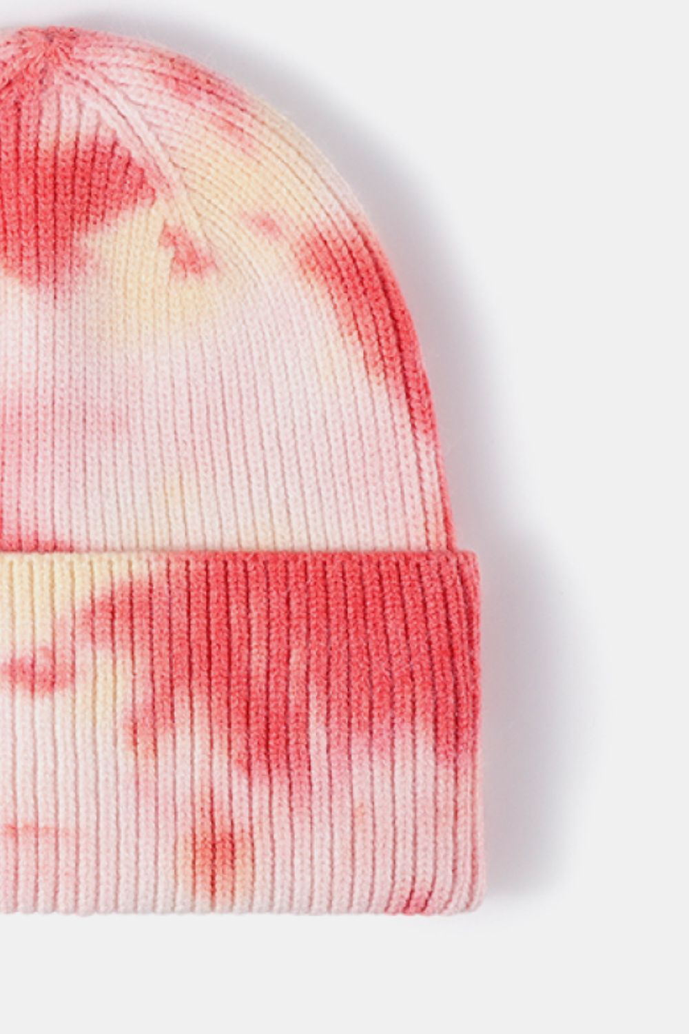 Tie-Dye Cuffed Rib-Knit Beanie Hat - Hats - FITGGINS