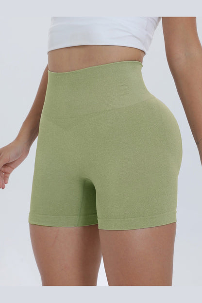 High Waist Active Shorts - Short Leggings - FITGGINS