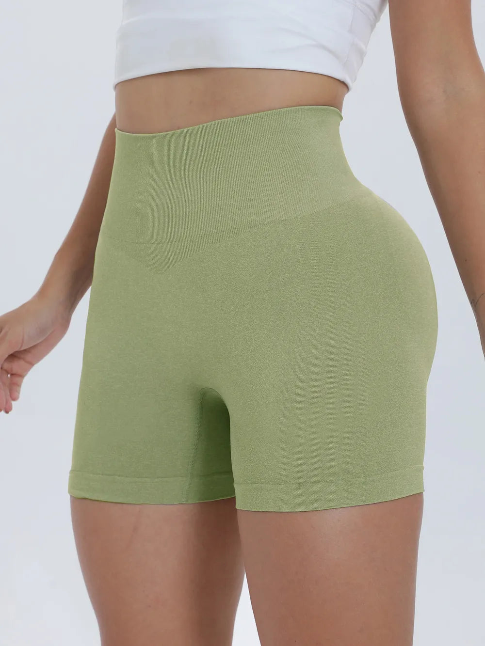 High Waist Active Shorts Fitggins