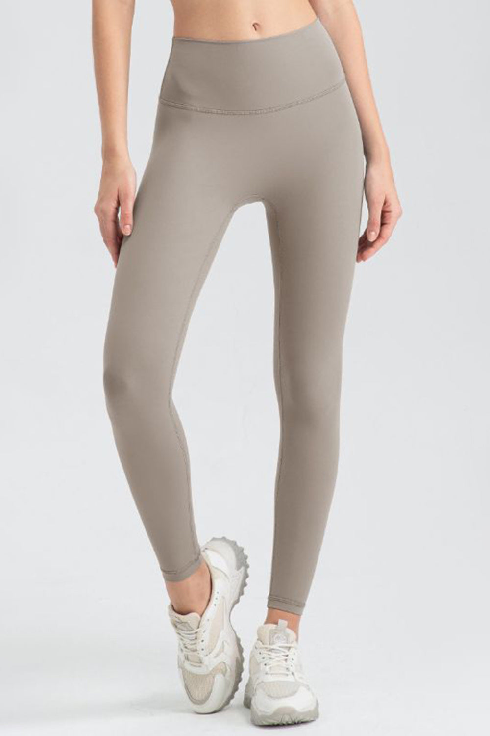 Wide Waistband Sport Leggings - Leggings - FITGGINS