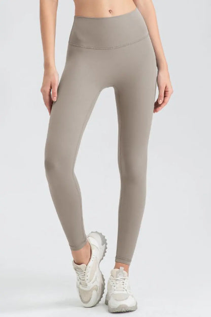 Wide Waistband Sport Leggings Fitggins