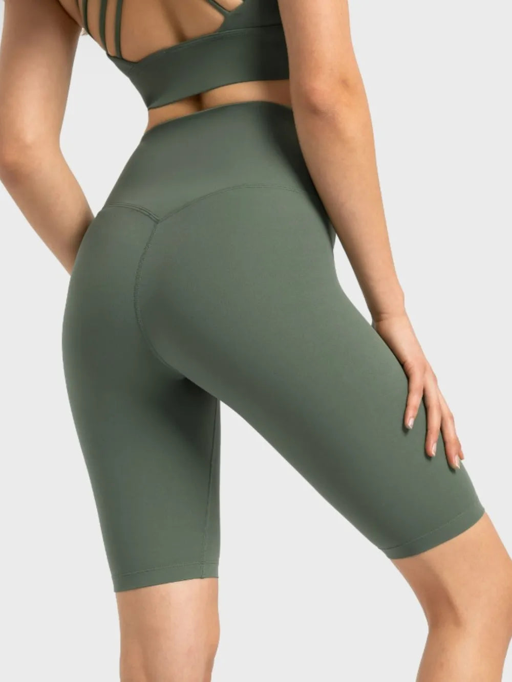 Millennia High Rise Wide Waistband Active Shorts Fitggins