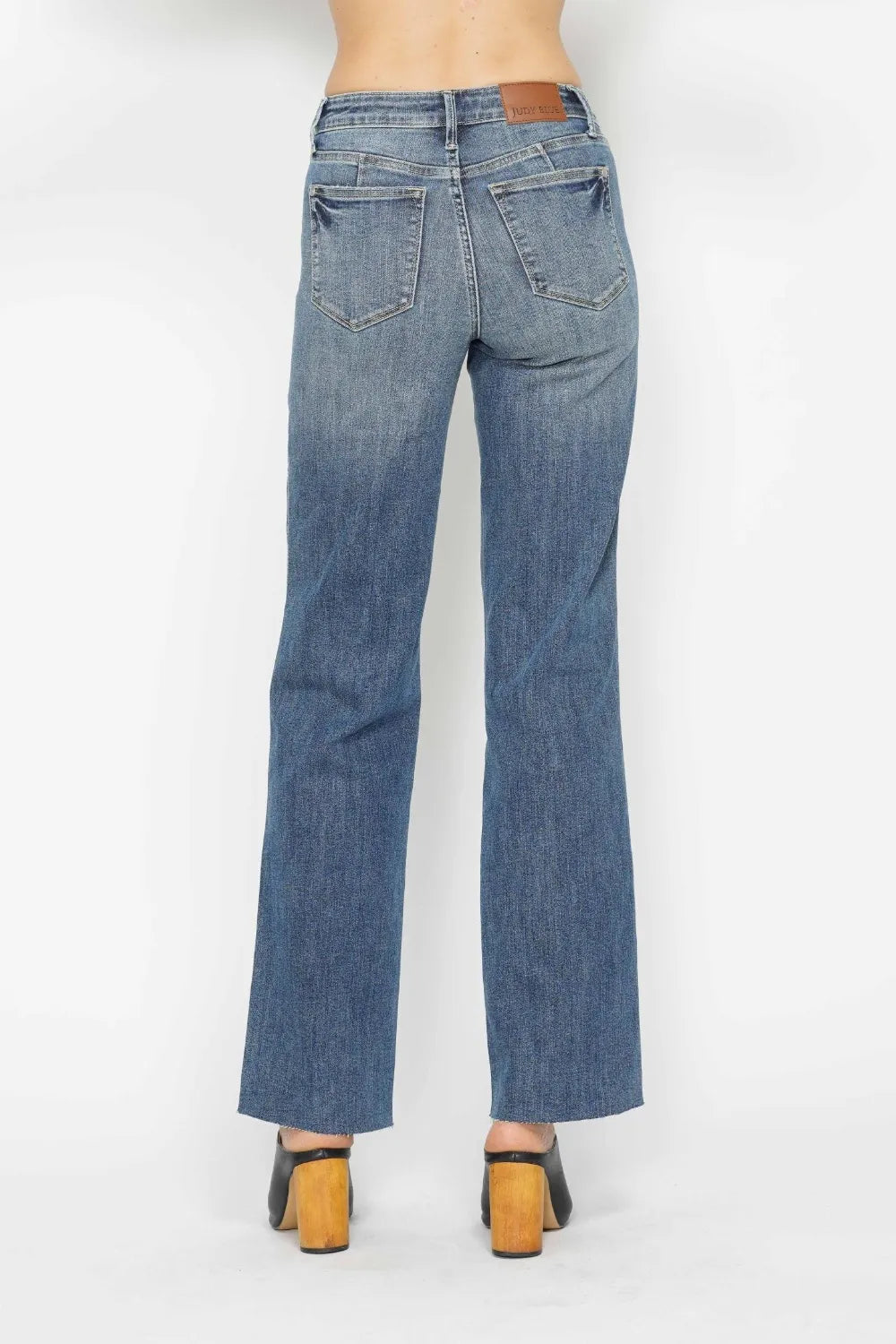 Judy Blue Full Size Tummy Control Straight Jeans Fitggins