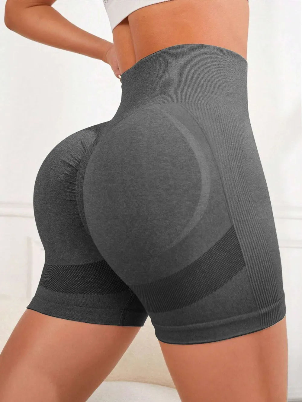 High Waist Active Shorts Fitggins