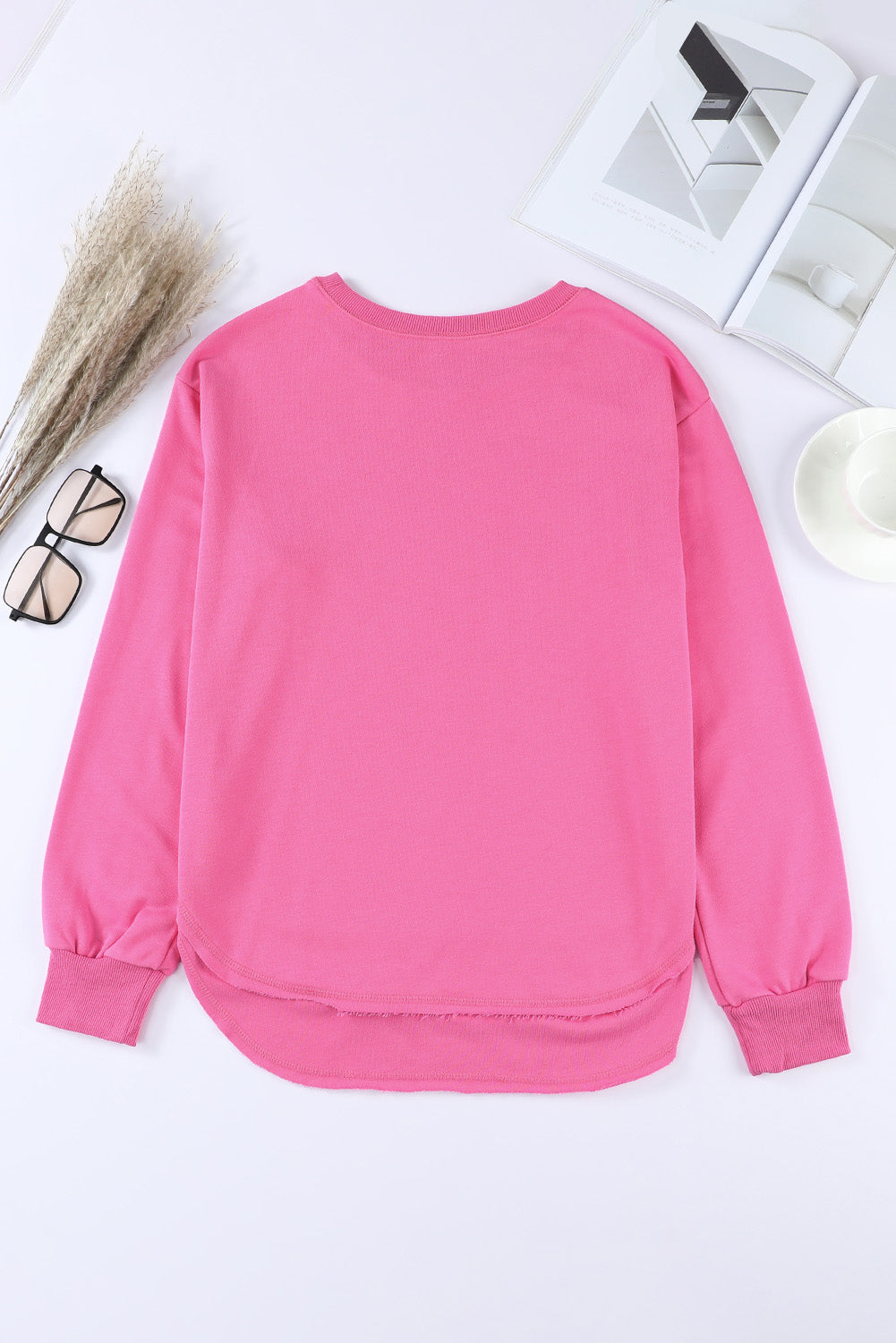 Side Slit Drop Shoulder Sweatshirt Fitggins