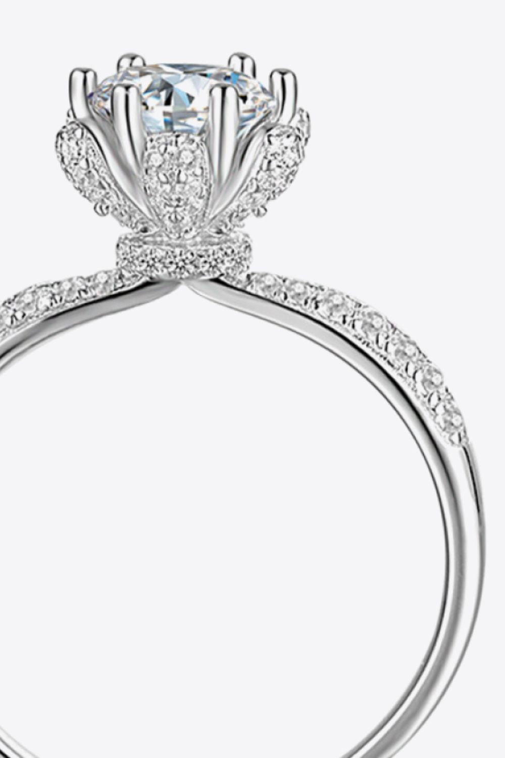 1 Carat Moissanite 6-Prong Ring - Rings - FITGGINS