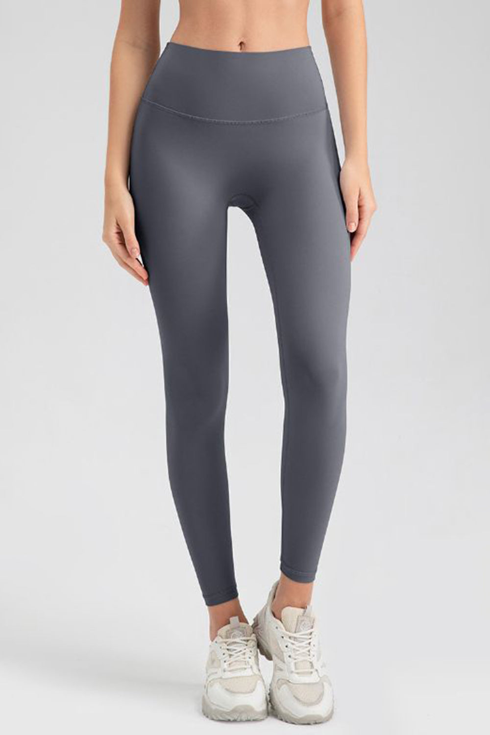 Wide Waistband Sport Leggings - Leggings - FITGGINS