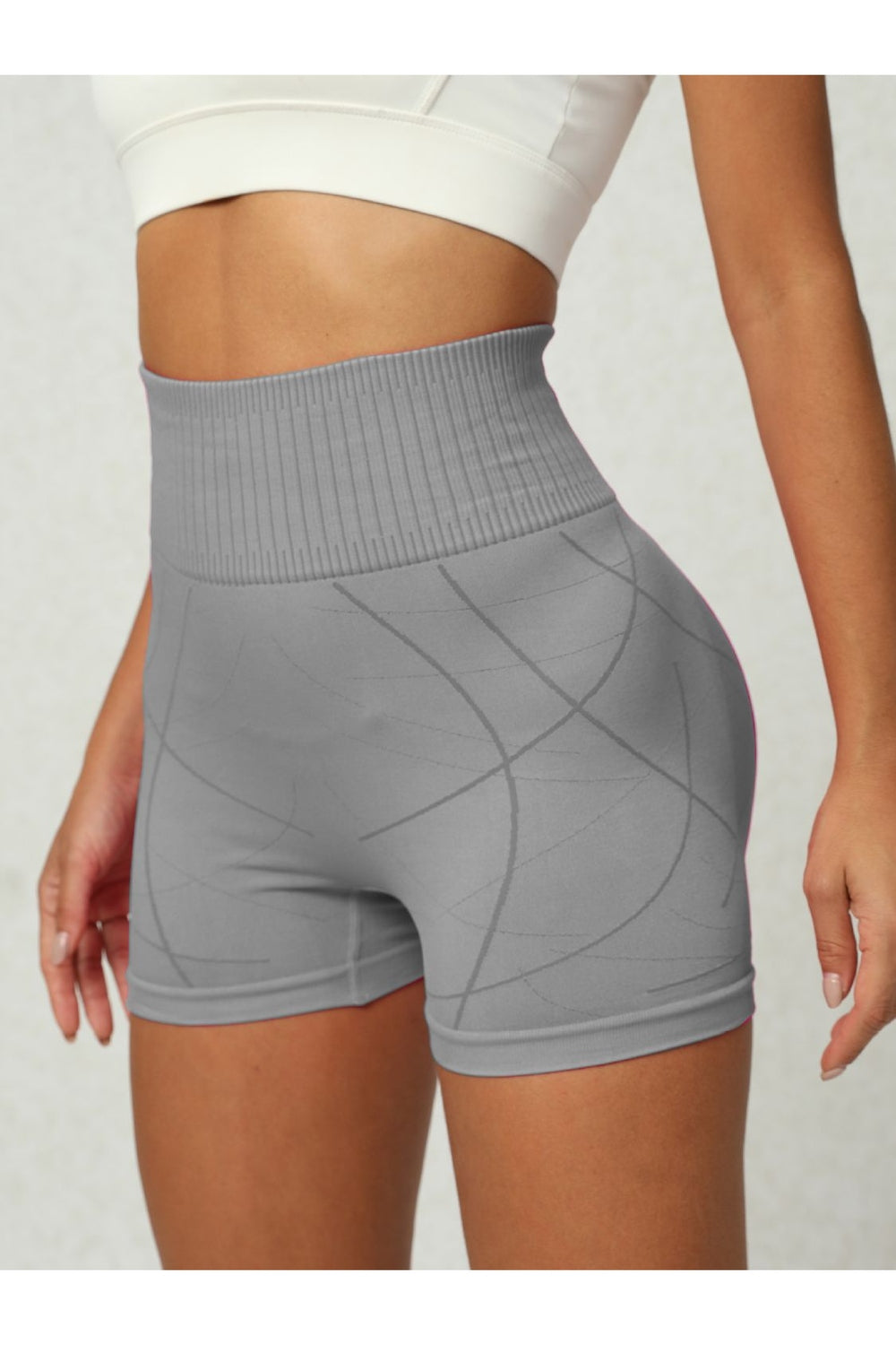 High Waist Active Shorts - Short Leggings - FITGGINS