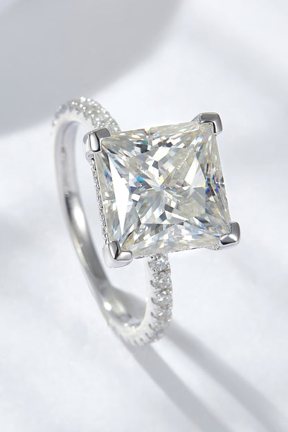 5.52 Carat Moissanite Side Stone Ring - Rings - FITGGINS