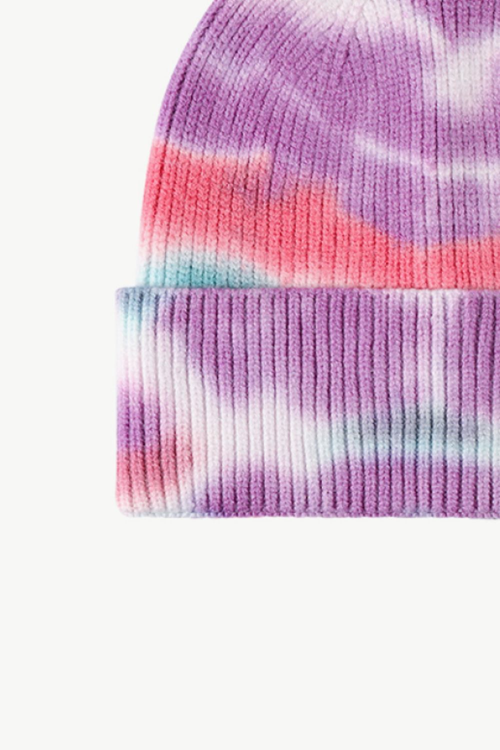 Tie-Dye Cuffed Knit Beanie - Hats - FITGGINS