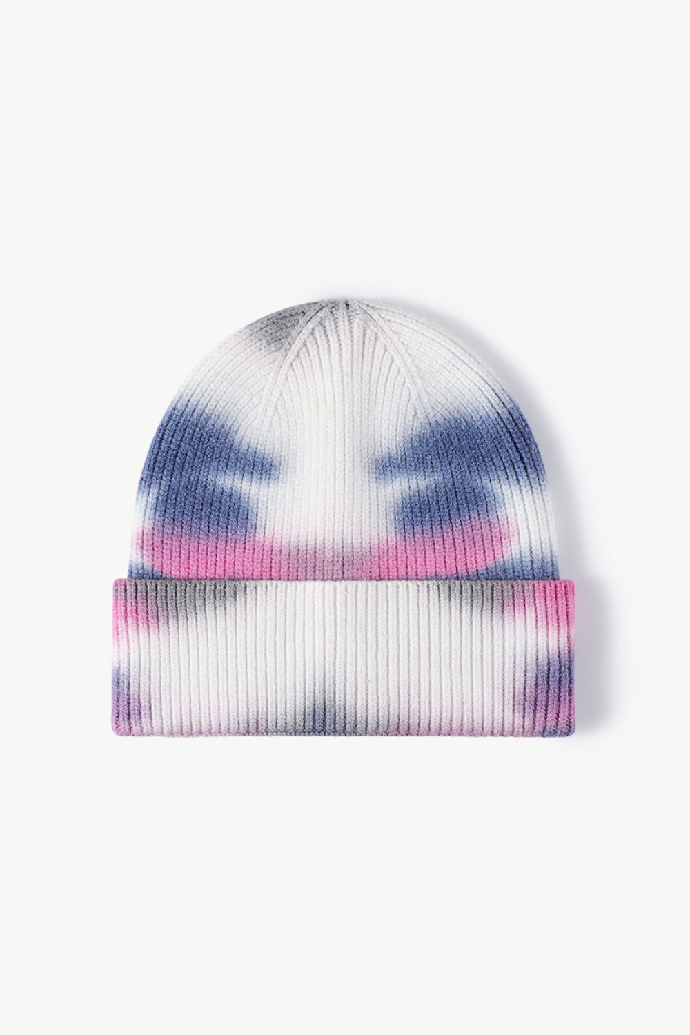 Tie-Dye Cuffed Knit Beanie - Hats - FITGGINS