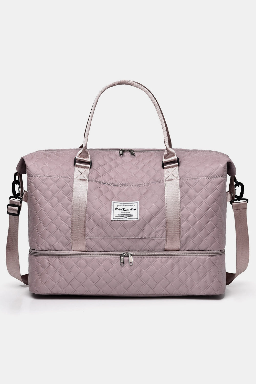 Diamond Grid Oxford Cloth Oversize Travel Bag - Handbag - FITGGINS