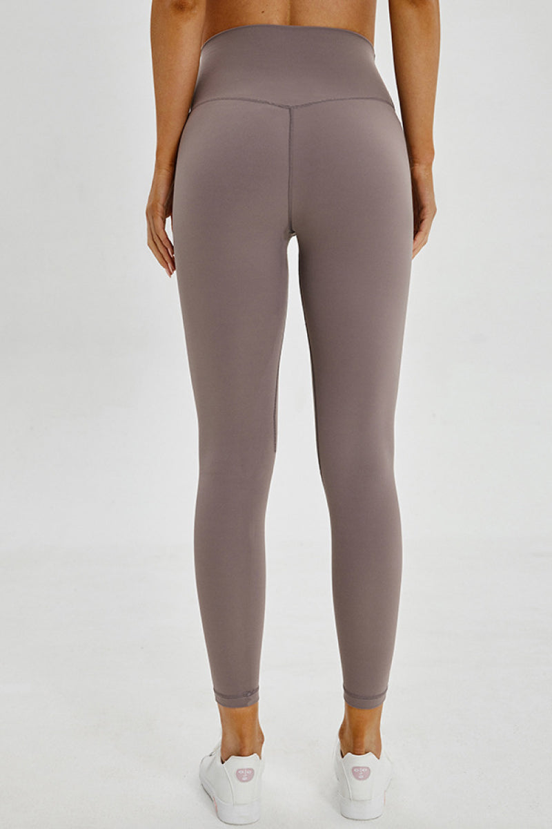 Millennia Wide Seamless Band Waist Sports Leggings Fitggins