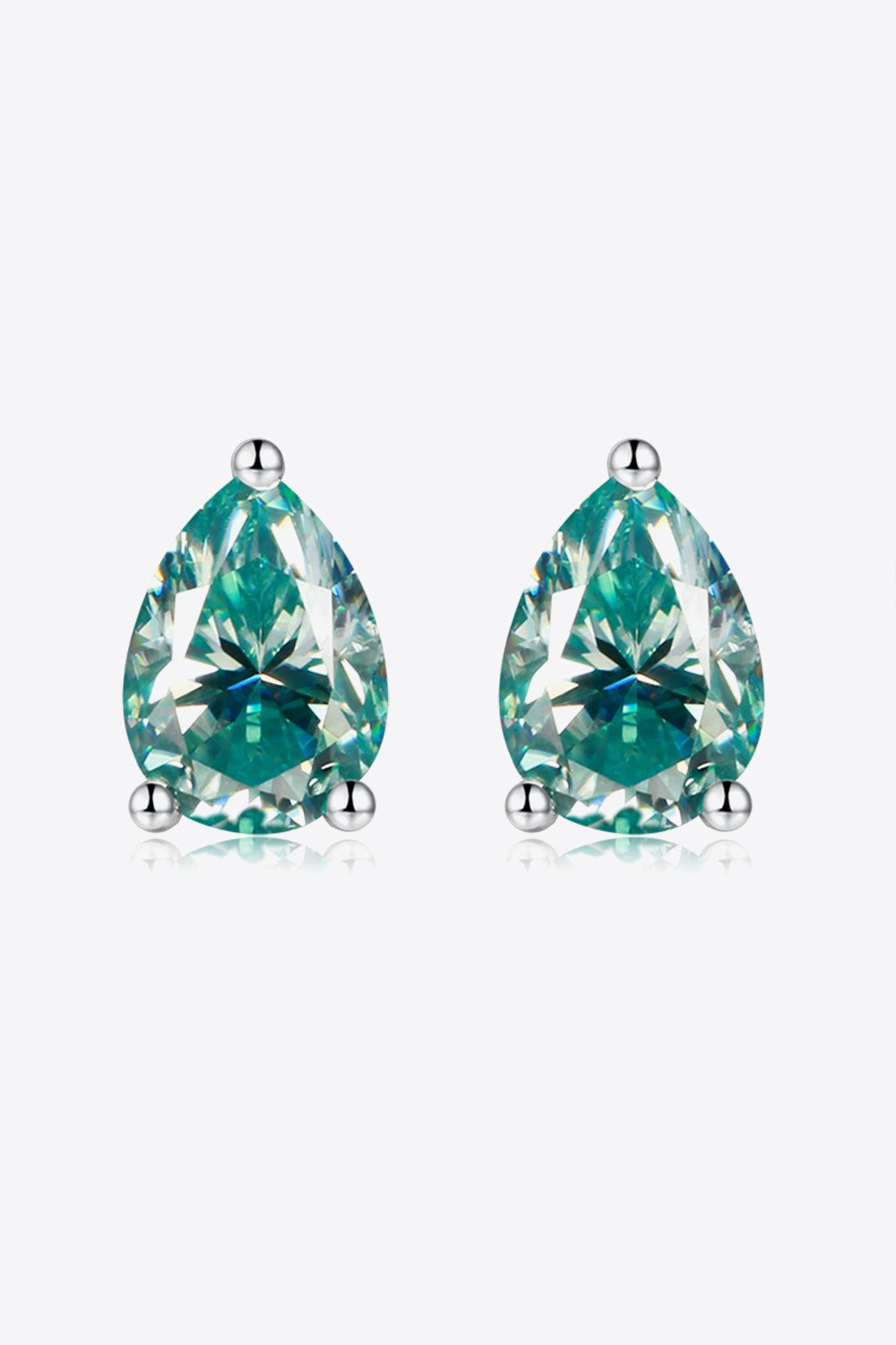 2 Carat Moissanite Teardrop Earrings - Earrings - FITGGINS