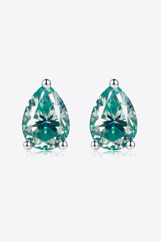 2 Carat Moissanite Teardrop Earrings - Earrings - FITGGINS