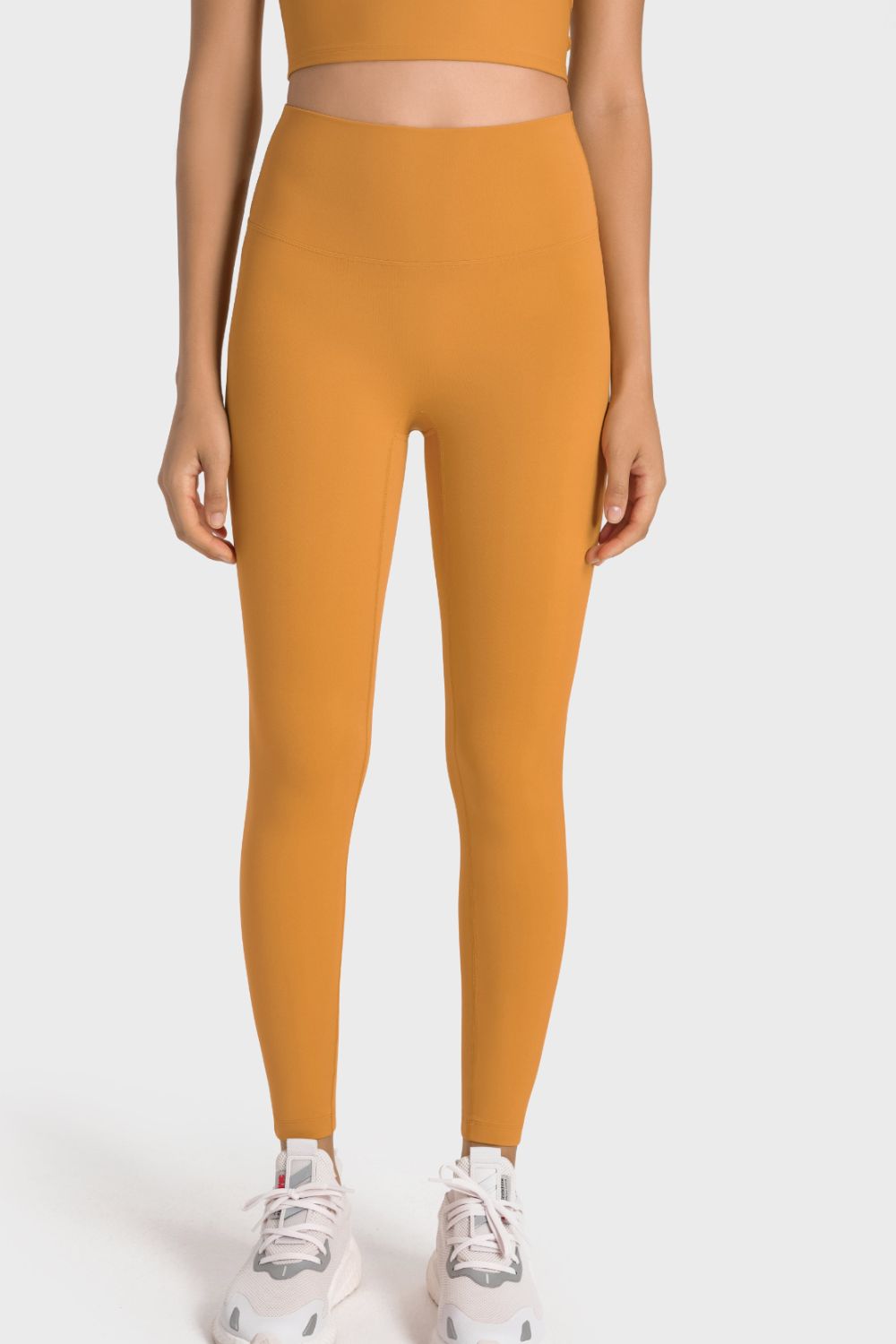 Millennia High-Rise Wide Waistband Yoga Leggings Tangerine Fitggins