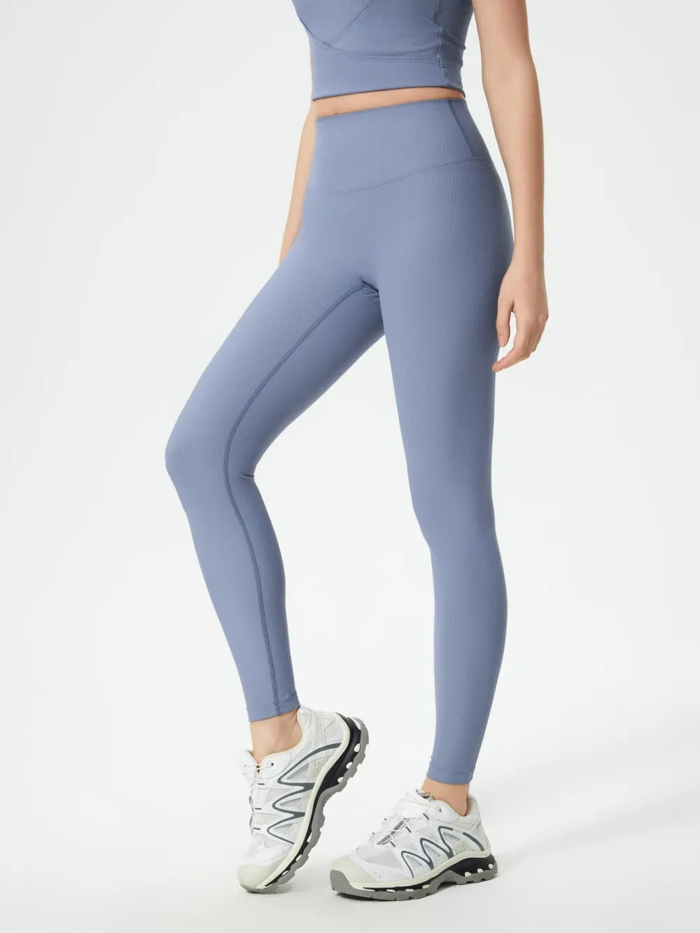 Millennia High Waist Active Leggings Light Blue Fitggins