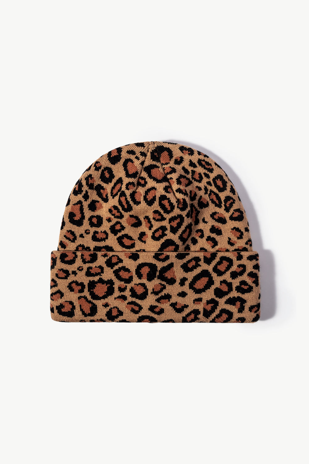 Leopard Pattern Cuffed Beanie - Hats - FITGGINS