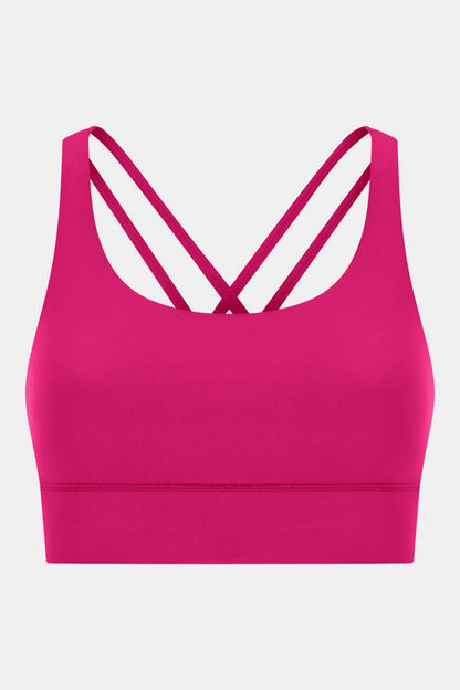 Millennia Crisscross Scoop Neck Active Tank - Crop Tops & Tank Tops - FITGGINS