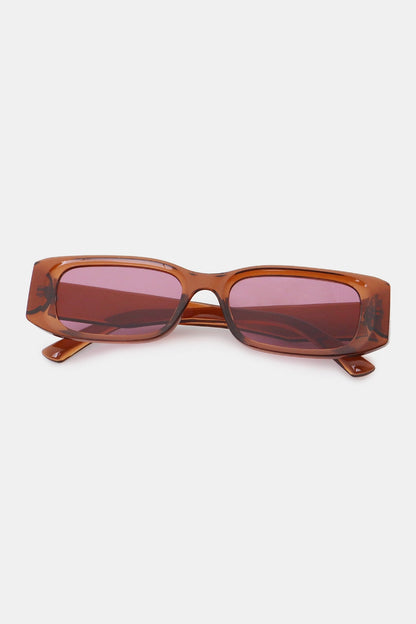 Polycarbonate Frame Rectangle Sunglasses - Sunglasses - FITGGINS